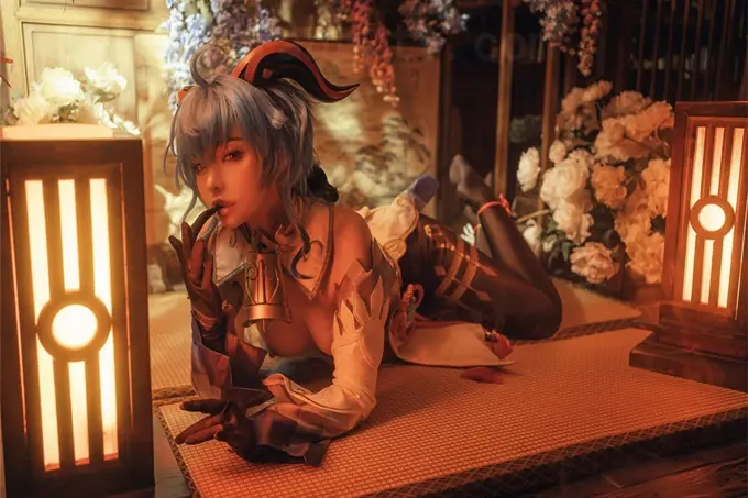 超美高端❤罕见露脸露点极品CosPlay爆机少女喵小吉五月新作《原神甘雨》超魅COS萝莉粉穴